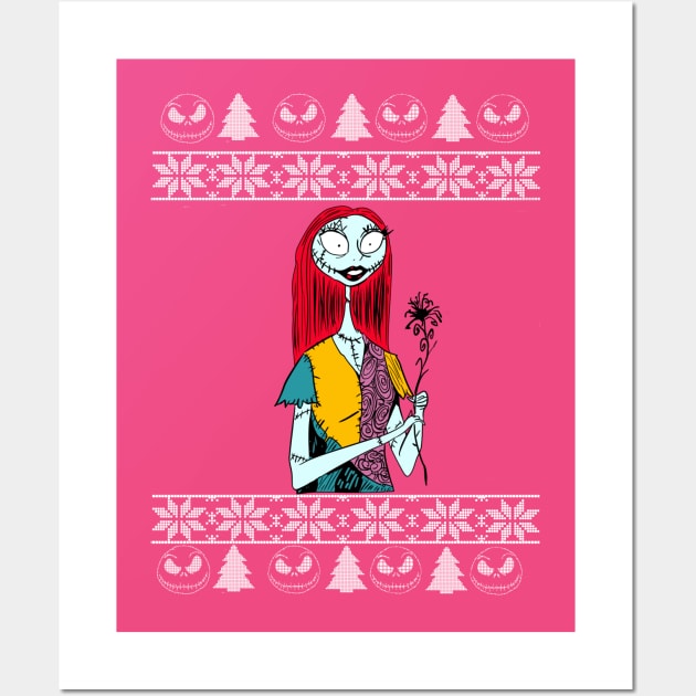 Nightmare before Christmas sweater Wall Art by bowtie_fighter